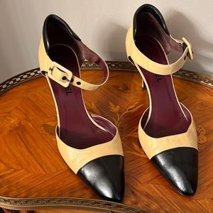 Chanel “Mary Jane” heels. Worn once or twice. Beige and black. Size 40